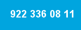922 336 08 11 922 336 08 11